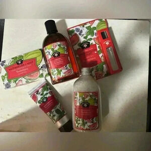 Lot of 5 BOLERO Watermelon Mint Body Oil, Wash & Cream Bath Soak & Hand Soap NEW